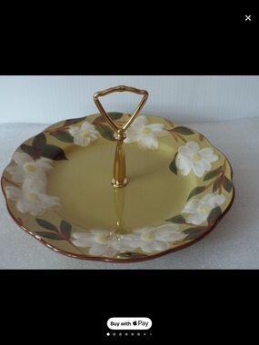 VTG Stangle Dogwood dessert plate Signed